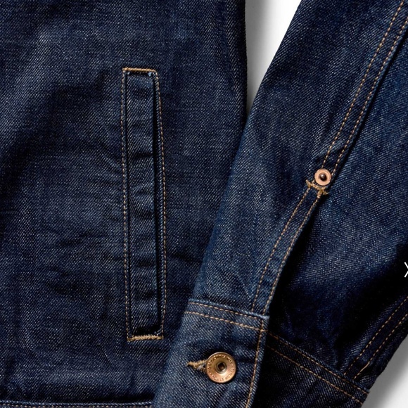 The Long Haul Jacket in Rinsed Organic Selvedge - Picture 7 of 8